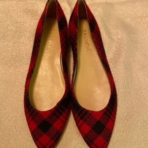 Talbots plaid flats